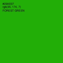 #23AE07 - Forest Green Color Image