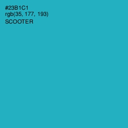 #23B1C1 - Scooter Color Image