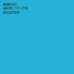 #23B1D7 - Scooter Color Image