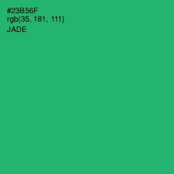 #23B56F - Jade Color Image