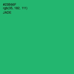 #23B66F - Jade Color Image