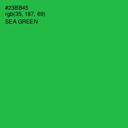 #23BB45 - Sea Green Color Image