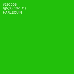 #23C00B - Harlequin Color Image