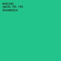 #23C38C - Shamrock Color Image