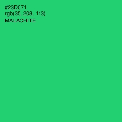 #23D071 - Malachite Color Image