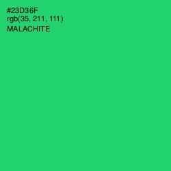 #23D36F - Malachite Color Image