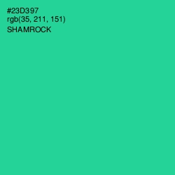 #23D397 - Shamrock Color Image