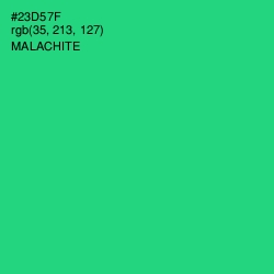 #23D57F - Malachite Color Image