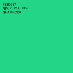 #23D687 - Shamrock Color Image