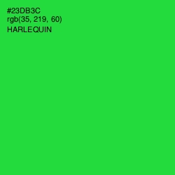#23DB3C - Harlequin Color Image