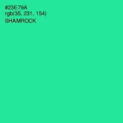 #23E79A - Shamrock Color Image