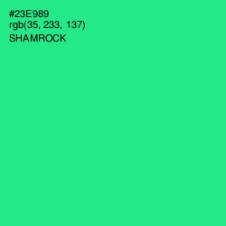 #23E989 - Shamrock Color Image