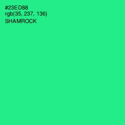 #23ED88 - Shamrock Color Image