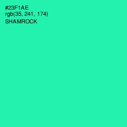 #23F1AE - Shamrock Color Image