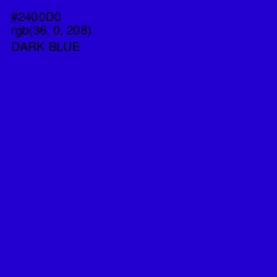 #2400D0 - Dark Blue Color Image