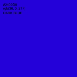 #2400D9 - Dark Blue Color Image