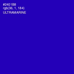 #2401B8 - Ultramarine Color Image