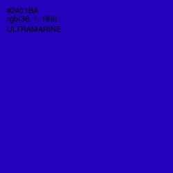 #2401BA - Ultramarine Color Image