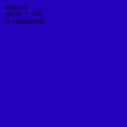 #2401BC - Ultramarine Color Image