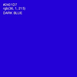 #2401D7 - Dark Blue Color Image