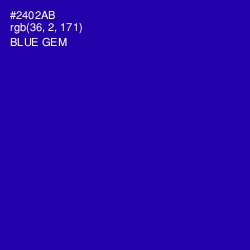 #2402AB - Blue Gem Color Image