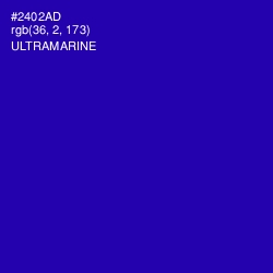 #2402AD - Ultramarine Color Image