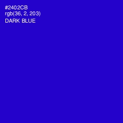 #2402CB - Dark Blue Color Image