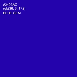 #2403AC - Blue Gem Color Image