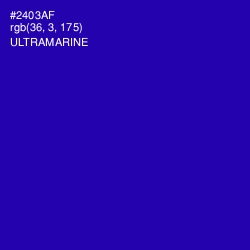 #2403AF - Ultramarine Color Image