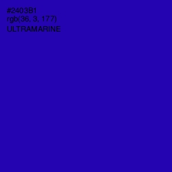 #2403B1 - Ultramarine Color Image