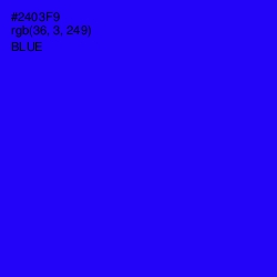 #2403F9 - Blue Color Image