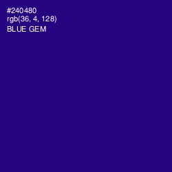 #240480 - Blue Gem Color Image
