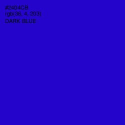 #2404CB - Dark Blue Color Image