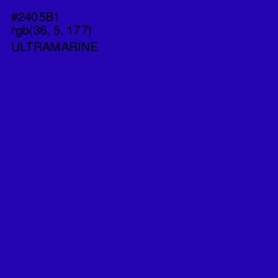 #2405B1 - Ultramarine Color Image