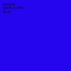 #2405EE - Blue Color Image