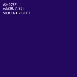 #24075F - Violent Violet Color Image