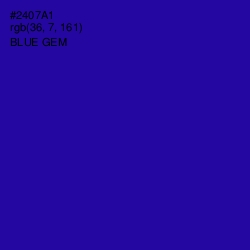 #2407A1 - Blue Gem Color Image