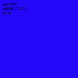 #2407F7 - Blue Color Image