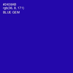 #2408AB - Blue Gem Color Image