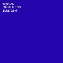 #2408AC - Blue Gem Color Image