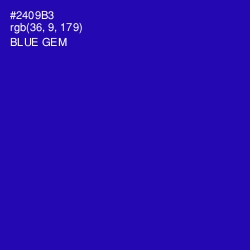 #2409B3 - Blue Gem Color Image