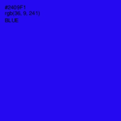 #2409F1 - Blue Color Image