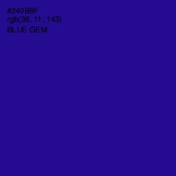 #240B8F - Blue Gem Color Image