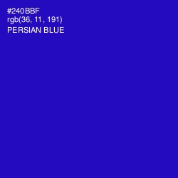 #240BBF - Persian Blue Color Image