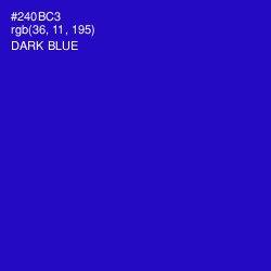 #240BC3 - Dark Blue Color Image