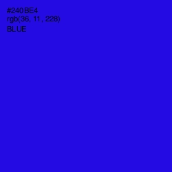 #240BE4 - Blue Color Image