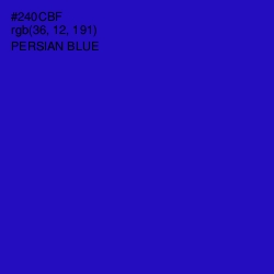 #240CBF - Persian Blue Color Image