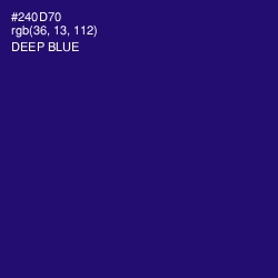 #240D70 - Deep Blue Color Image