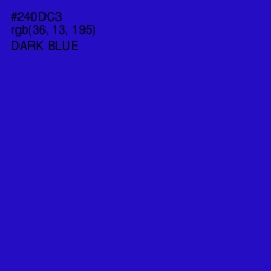 #240DC3 - Dark Blue Color Image