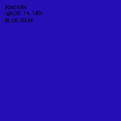 #240EB4 - Blue Gem Color Image